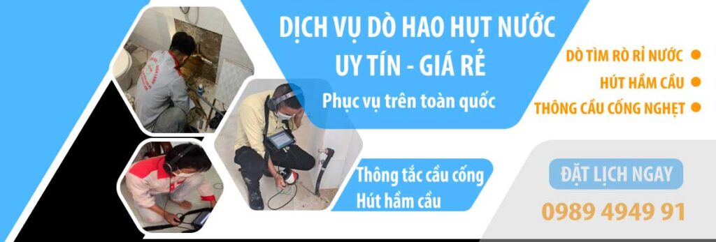 Dò tìm rò rỉ nước Khánh Hòa