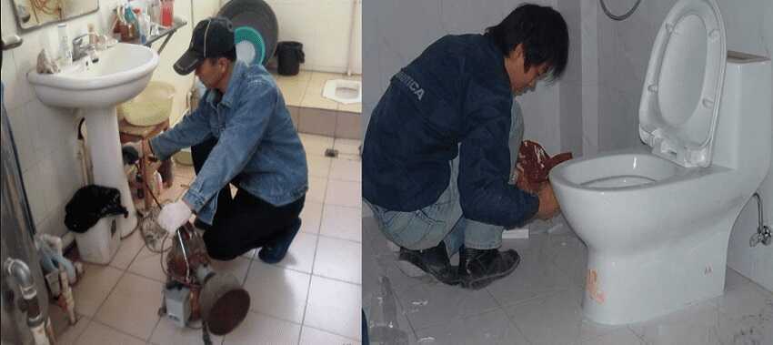Thông tắc bồn cầu Kiến Tường